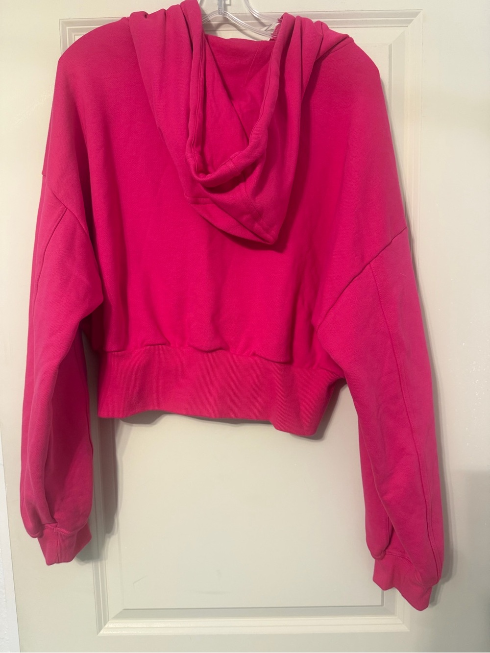 Adidas by Stella McCartney Hot Pink Cropped Zip Hoodie - Picture 2 of 4